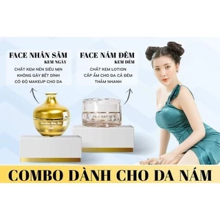 Combo Kem Face Nhân Sâm + Kem Face Nám Đêm Ncollagen - Tạm biệt tàn nhang xua tan vết nám