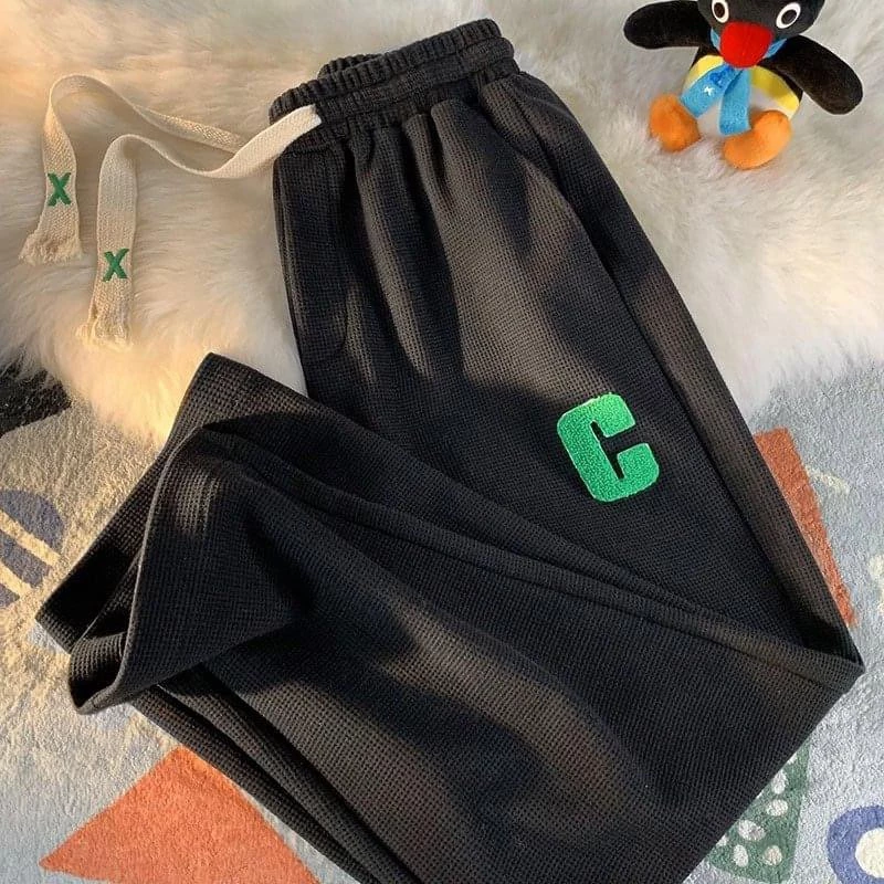 QUẦN ỐNG RỘNG CHỮ C CHẤT TỔ ONG- QUẦN ỐNG RỘNG PHONG CÁCH UNISEX