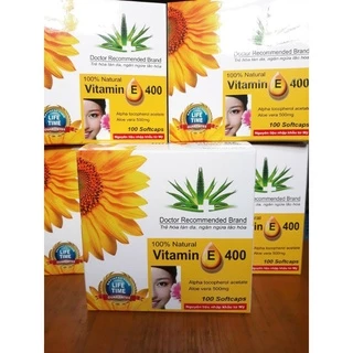 Viên uống Vitamin E 400 iu Giúp làm đẹp da - bổ sung vtm E 400mg ngăn ngừa lão hóa, tốt cho sinh lý