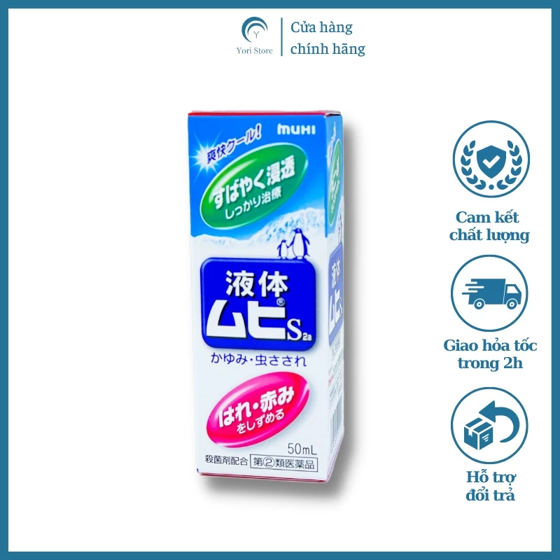 Bôi muỗi dạng lăn Muhi Nhật Bản 50ml muỗi,côn trùng cắn