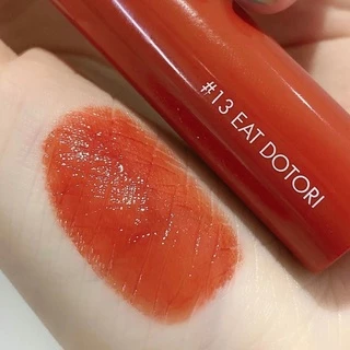 son romand bóng màu 13 đỏ nâu ánh cam (Romand Juicy Lasting Tint #13 Eat Dotori)