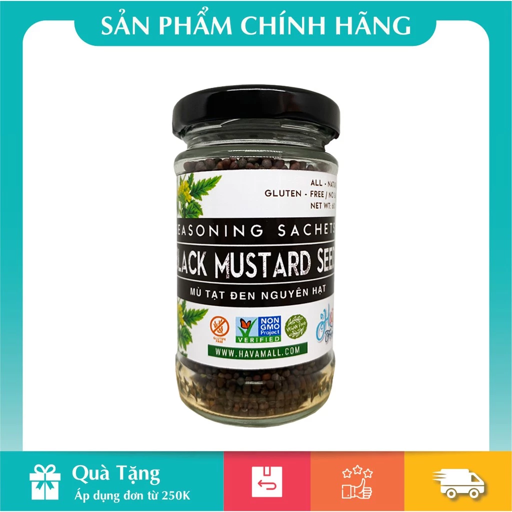 [HÀNG CHÍNH HÃNG] Hạt Mù Tạt Đen – Black Mustard Seed