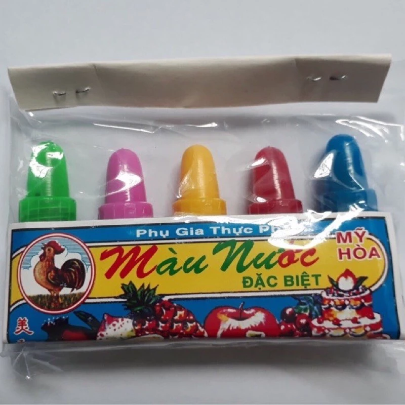 Lốc 5 màu thực phẩm mini 5ml