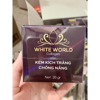 KEM WHITE WORLD KÍCH TRẮNG CHỐNG NẮNG COLLAGEN 20GR BAN ĐÊM NIGHT CREAM WW-11