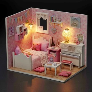 Đồ Chơi Mô Hình Nhà Gỗ Diy Cute Room No 3015 ( Tặng Kèm Mica + Keo)