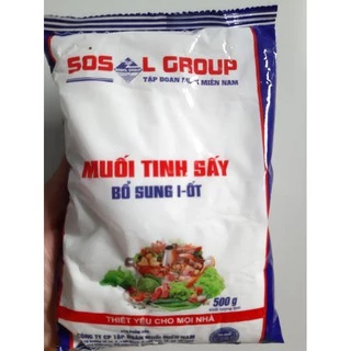 Muối tinh sấy bổ sung I-ốt gói 500g