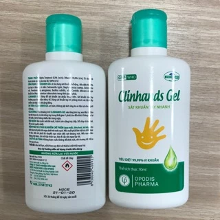 Gel sát khuẩn tay nhanh Clinhands 70ml