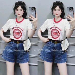 Quần sooc jeans cạp cao túi vuông mẫu mới