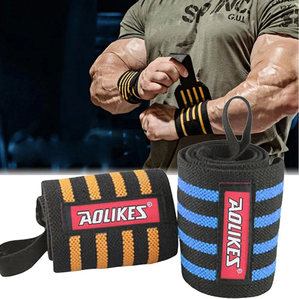 Đôi Băng Quấn Cổ Tay, Đai Bảo Vệ Cổ Tay Tập GYM chính hãng Aolikes (2 chiếc)
