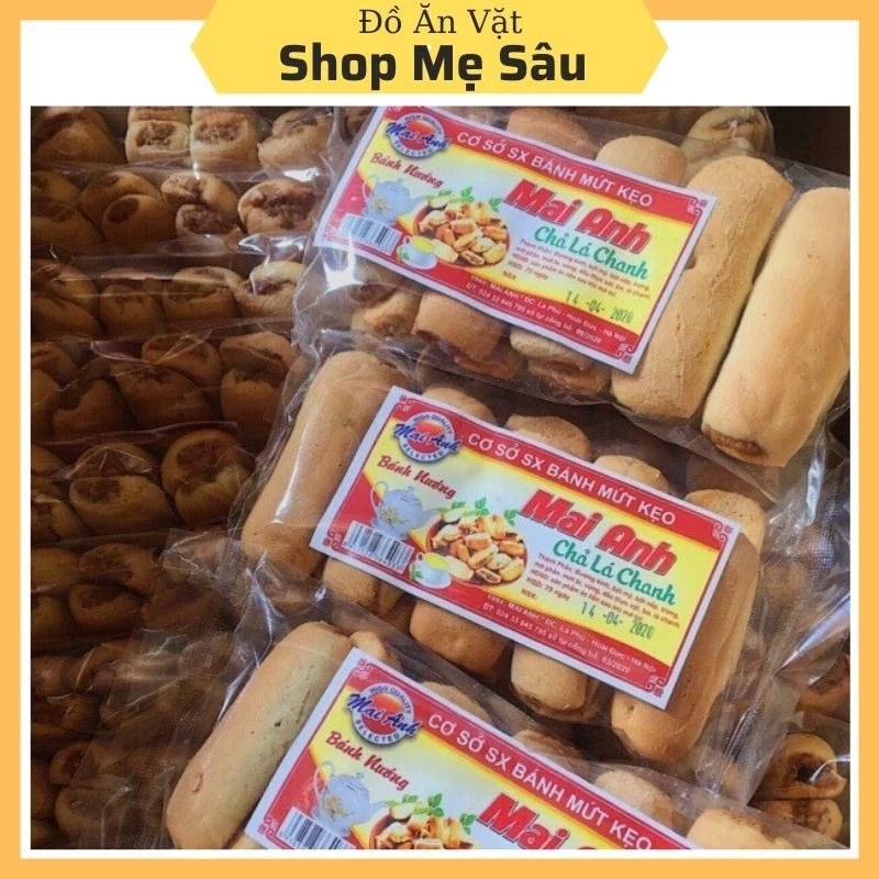 Gói 10 Miếng Bánh Chả 💖 FREESHIP 💖 Chả Nem Lá Chanh, Bánh Nướng Mai Anh Thơm Ngon, Date Mới Nhất