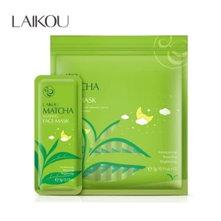 Bịch 15 Miếng Mặt Nạ Ngủ Trà Xanh Matcha Laikou