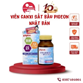 VIÊN UỐNG BẦU BẤU VITAMIN CANXI PIGEON NHẬT BẢN 60 VIÊN