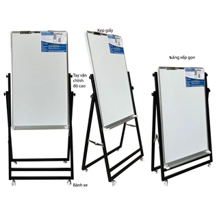 Bảng trắng có chân xếp gọn flipchart  viết bút lông Poly Taiwan (Không ô ly)