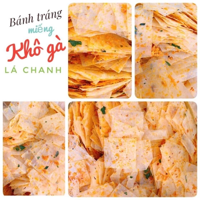 BÁNH TRÁNG MIẾNG KHÔ GÀ LÁ CHANH