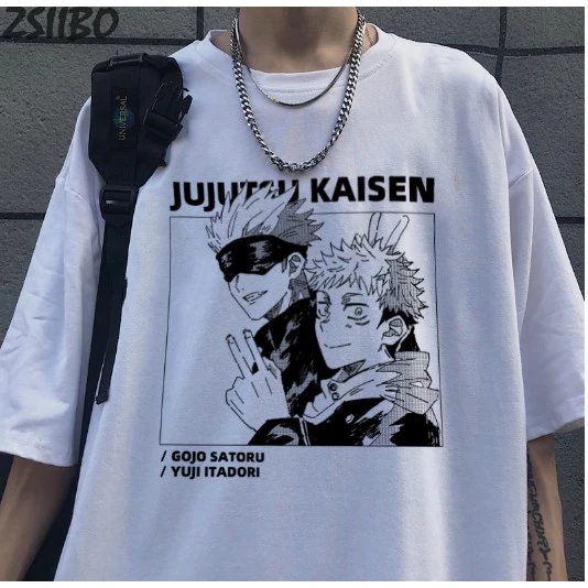 Áo Thun Tay Ngắn Unisex In Hình Jujutsu Kaisen