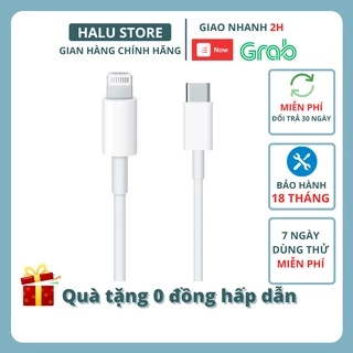 Dây cáp sạc nhanh IP18w 20w 1m táo cho IP8 plus X Xs Xr 11 12 Pro Max,máy tính bảng táo halustore