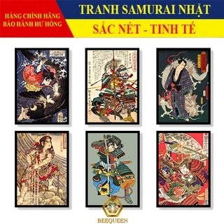 [1-20] Mẫu Tranh Samurai Trang Trí Nhà Hàng, Tiệm Xăm Tattoo Phong Cách Nhật Bản