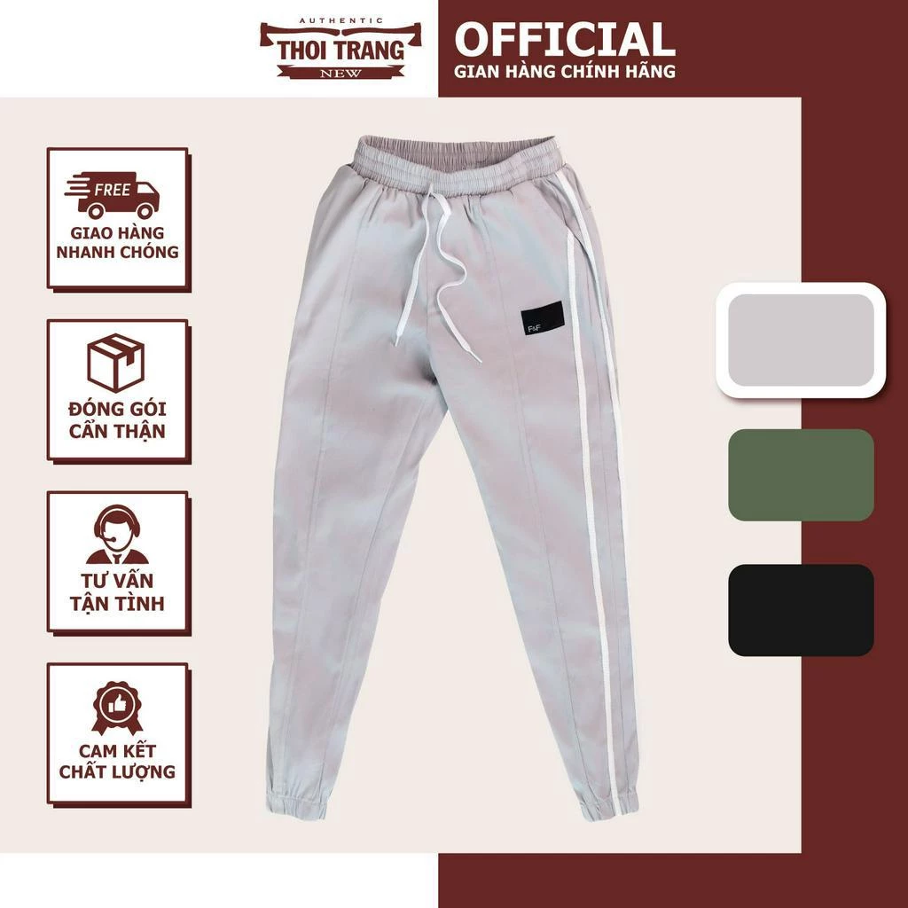 Quần JOGGER Nam Kiểu Dáng Đẹp, Thiết Kế Dáng Đứng Ống Bo Chun Cực Thoải Mái, Phong Cách Đơn Giản Trẻ Trung