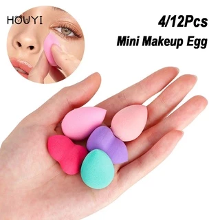 Set 4/12 Mút Trang Điểm Hình Trứng / Trứng / Bông Phấn Mềm Mại Tiện Dụng