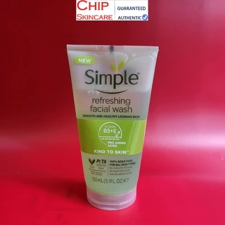 [Mẫu Mới] Sữa rữa mặt dạng gel - Simple Kind To Skin Refreshing Facial Wash Gel