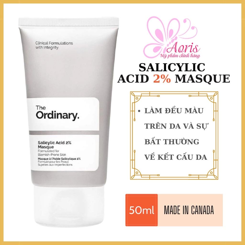 [Auth- Full Bill]Mặt nạ The Ordinary Salicylic Acid 2% Masque (50mL)