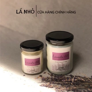 Nến thơm Thư Giãn Ngủ ngon- Lavender Hill (Oải Hương + Gỗ Teak + Vanilla) -  LÁ NHỎ.