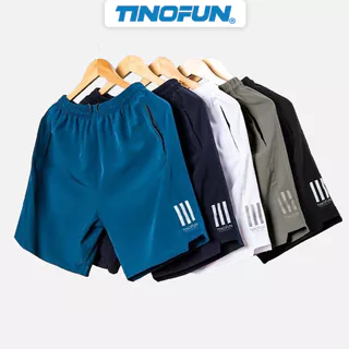 Quần đùi nam thể thao TINOFUN Quần short nam MK F dáng lửng co giãn vải gió dù đẹp phong cách Hàn Quốc 8 màu