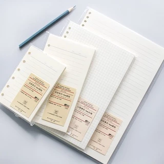 [Misushop] Ruột sổ còng 6 lỗ giấy Refill A5 A6 A7 làm sổ planner bullet journal văn phòng phẩm