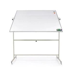 Bảng di động 2 mặt lật từ trắng Hàn Quốc 80 x 120 cm