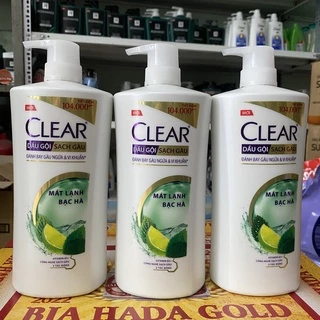 Dầu gội đầu Sạch Gàu Clear Mát Lạnh Bạc Hà 880g