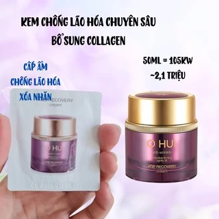 (Date 2026) Kem lão hóa bổ sung collagen Ohui tím Age recovery cream