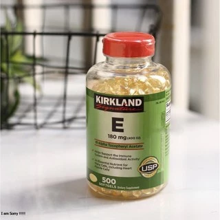 [CHÍNH HÃNG] Vitamin E 400 IU 500 Viên kirkland của Mỹ Đẹp da, làm chậm lão hóa