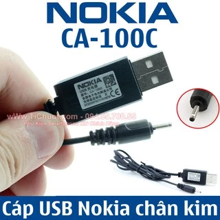 Cáp Nokia USB chân kim CA-100C cho máy Nokia 1202/1280/105/106/107... dùng với Pin sạc dự phòng