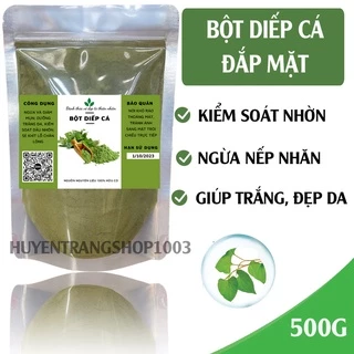 500GR Bột Diếp Cá nguyên chất sấy lạnh giảm mụn thâm sạm handmade bảo đảm VSATTP