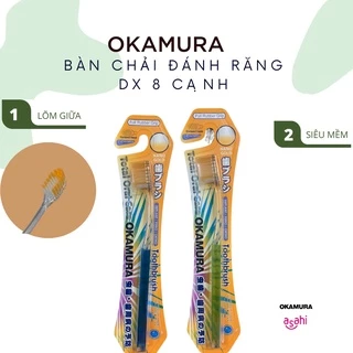 Bàn chải đánh răng lõm giữa niềng răng và răng thường siêu mềm DX Okamura