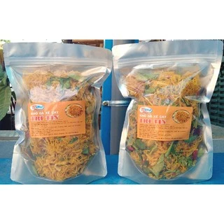 1kg khô gà lá chanh 2 túi zip 500g