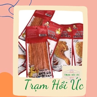 Tăm cay đùi gà, snack que đùi gà thơm cay vị tuổi thơ