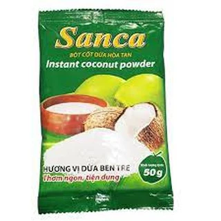 [5 gói] BỘT CỐT DỪA HÒA TAN SANCA - túi 50g