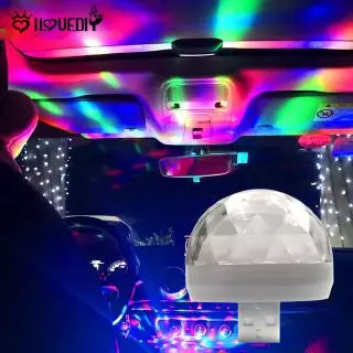 Đèn Led Mini Tạo Hiệu Ứng Ánh Sáng Nhiều Màu Sắc Trang Trí Nội Thất Xe Hơi