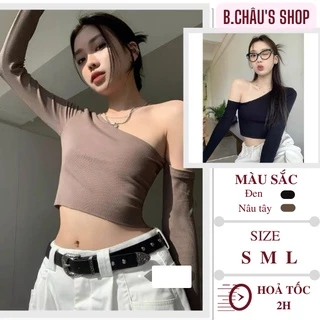 [HÀNG QC 4 SIZE | 40-65 KG ] Áo croptop hở vai sexy | Áo lệch vai gợi cảm phong cách năng động quyến rũ hè thu