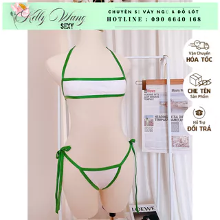 Freesize - bk034 - Set đồ lót nữ sexy khiêu gợi áo không gọng + quần lọt khe - KELLYWANG HCM