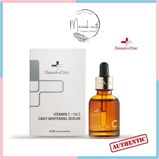 Serum Goodndoc Dưỡng Trắng Sáng Da, Giảm Thâm Nám Sạm Da, Chống Lão Hóa GoodnDoc Vitamin C 16.5 Daily Whitening