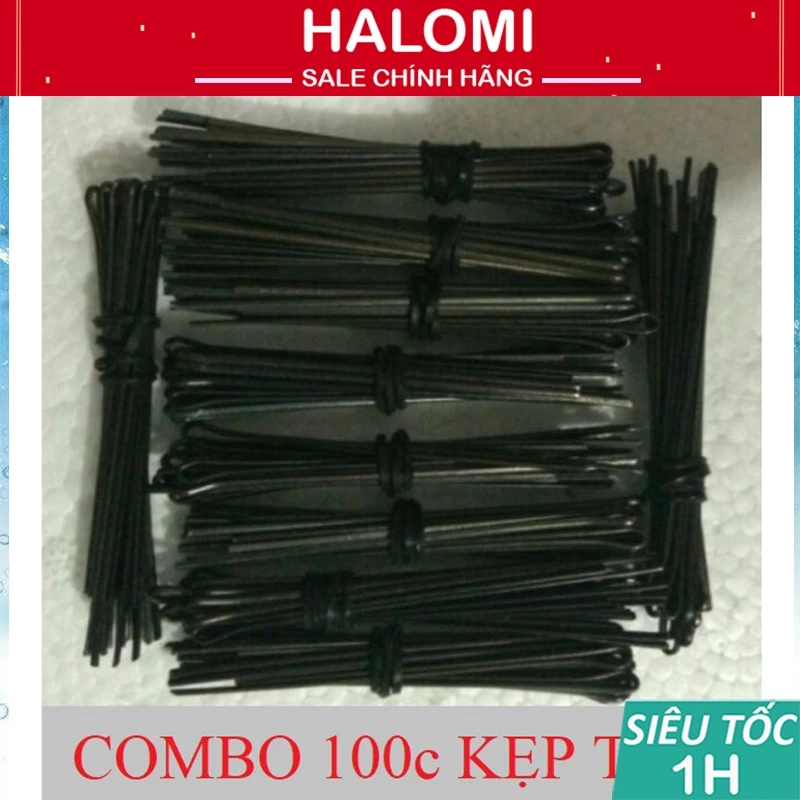 Kẹp tăm làm tóc combo 100c gim chống gỉ chính hãng HALOMI