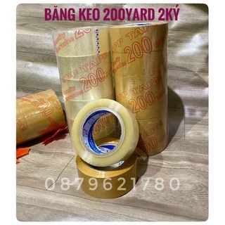 BĂNG KEO 200YARD 2KÝ 5MM [ ĐƠN 2 CÂY TẶNG DAO RỌC GIẤY ]