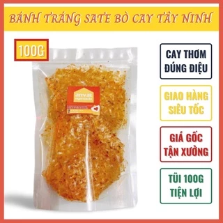 Bánh tráng sa tế sốt bò cay (cay nhiều) - Đặc sản Tây Ninh, bánh tráng Tây Ninh giá xưởng