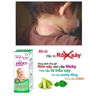 Dung Dịch Tắm Gội Rôm Sảy Cao Cấp Nicky