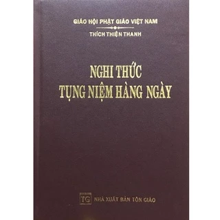 Sách - Nghi Thức Tụng Niệm Hàng Ngày ( Bìa Da )