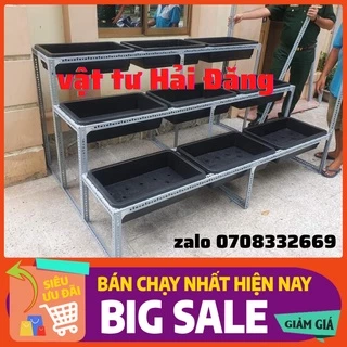 khung kệ sắt v lỗ trồng rau sạch,( khay 67x42cm)kệ trồng sau thông minh,khung trồng rau giá rẻ