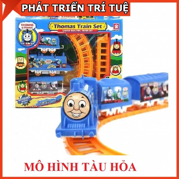 Đồ chơi mô xe lửa chạy trên vòng - Tàu hỏa Thomas lượn vòng cho bé