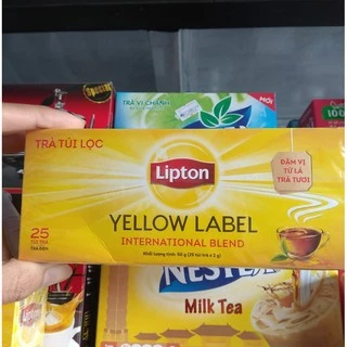 Trà Lipton túi lọc nhãn vàng hộp  50g( 2g x 25 gói)